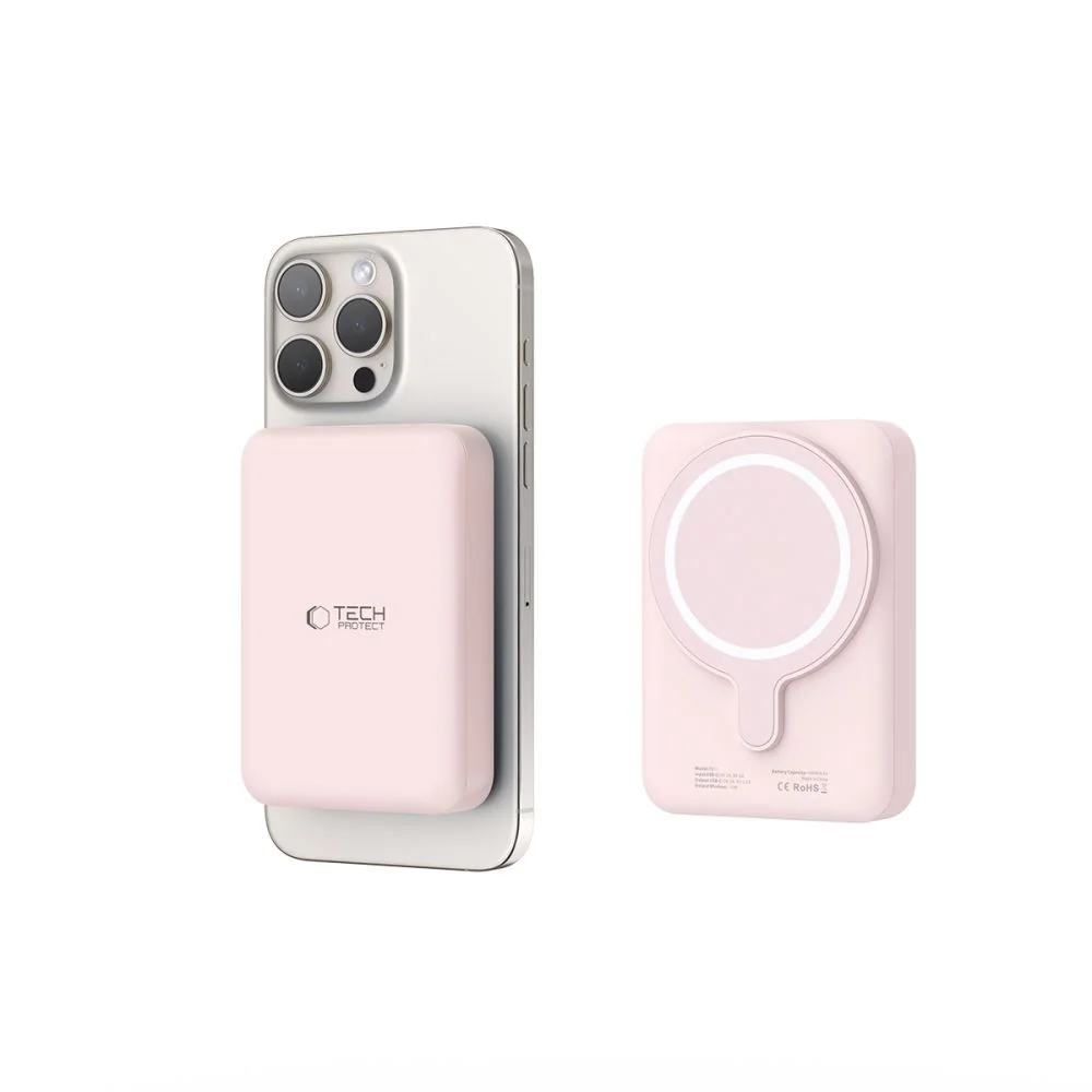Tech-Protect PB11 LifeMag MagSafe Power Bank 10000mAh, ružové