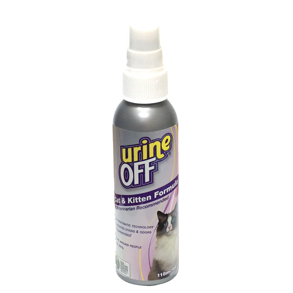 Urine Off Odstraňovač Zápachu Moču, Mačka, cestovné balenie 1×118 ml, odstraňovač zápachu moču