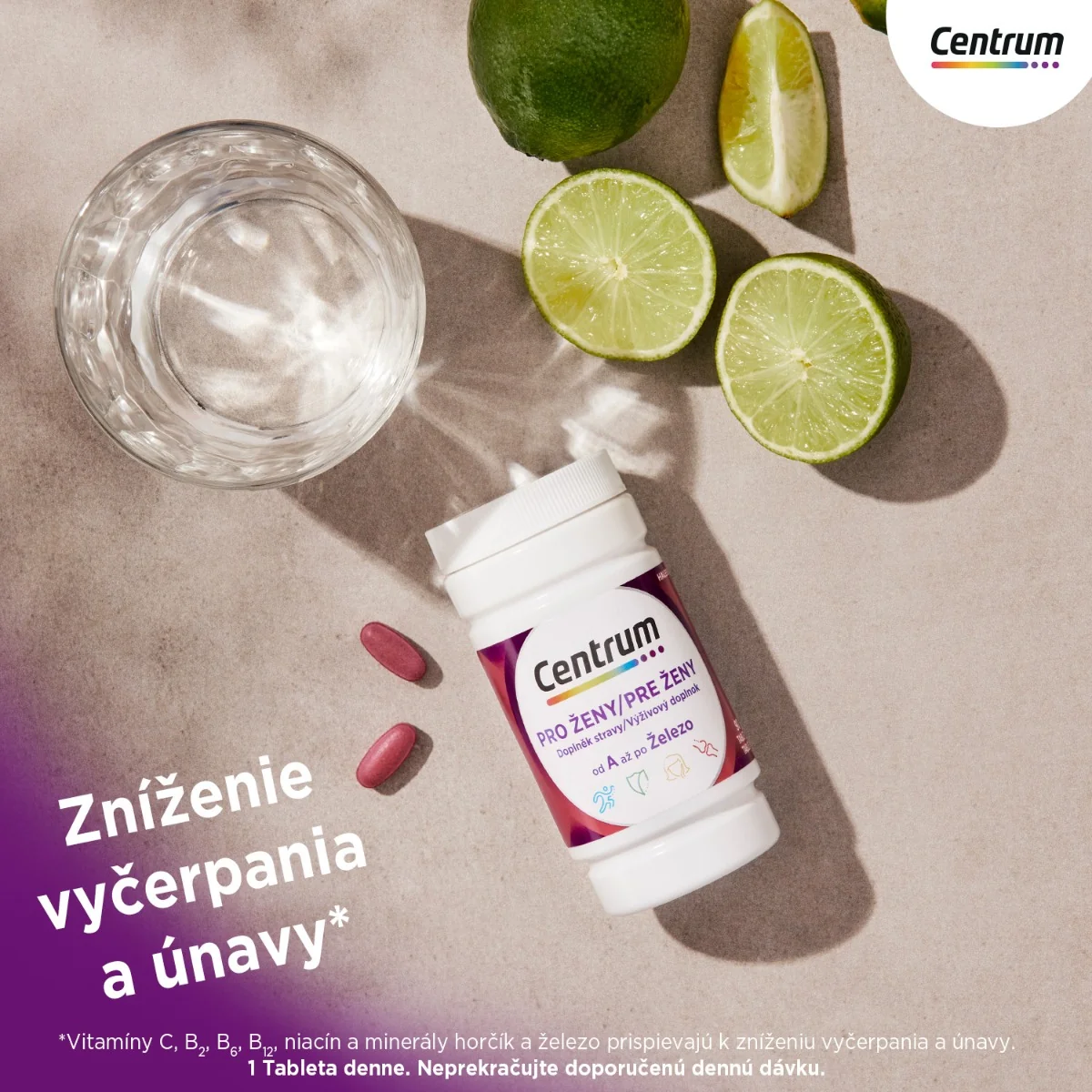 CENTRUM pre ženy, 30 tabliet 1x30 tbl, multivitamín pre dospelých s vitamínmi a minerálmi