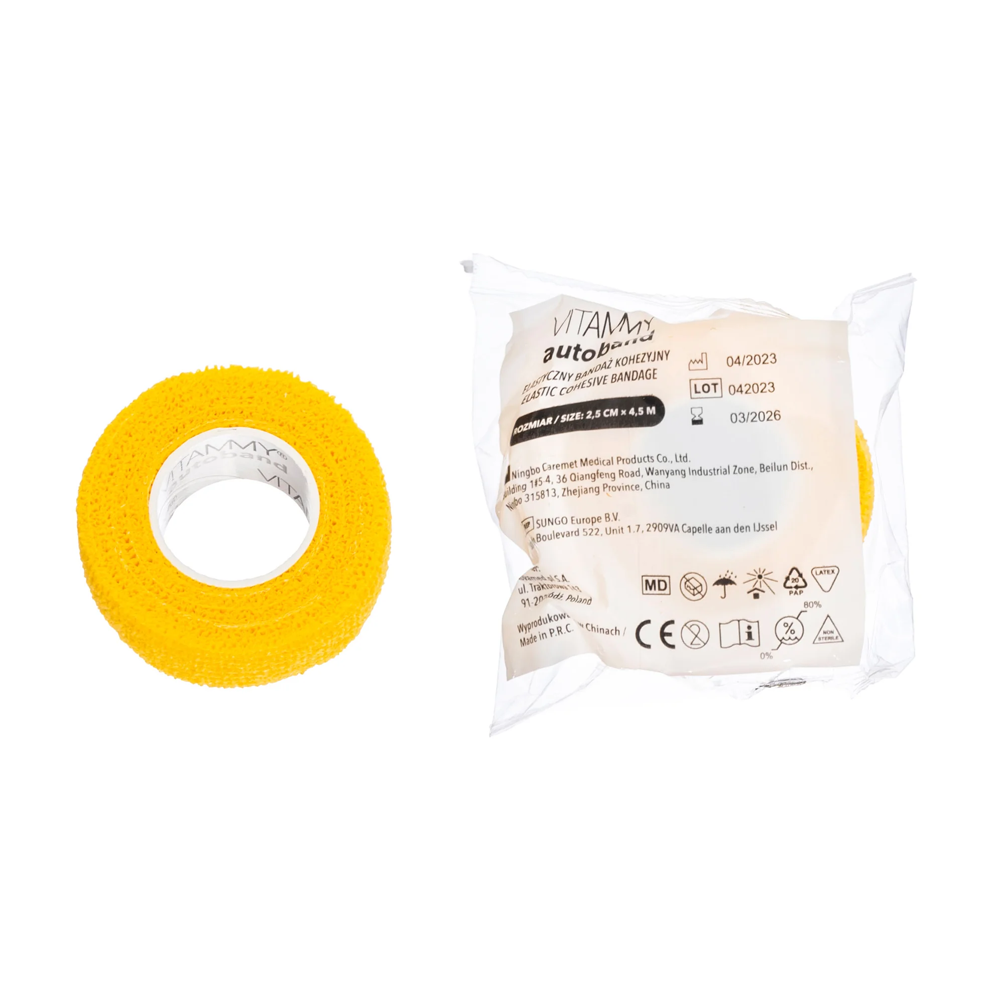 VITAMMY Autoband samolepiaca bandáž žltá 2,5 cm x 450 cm