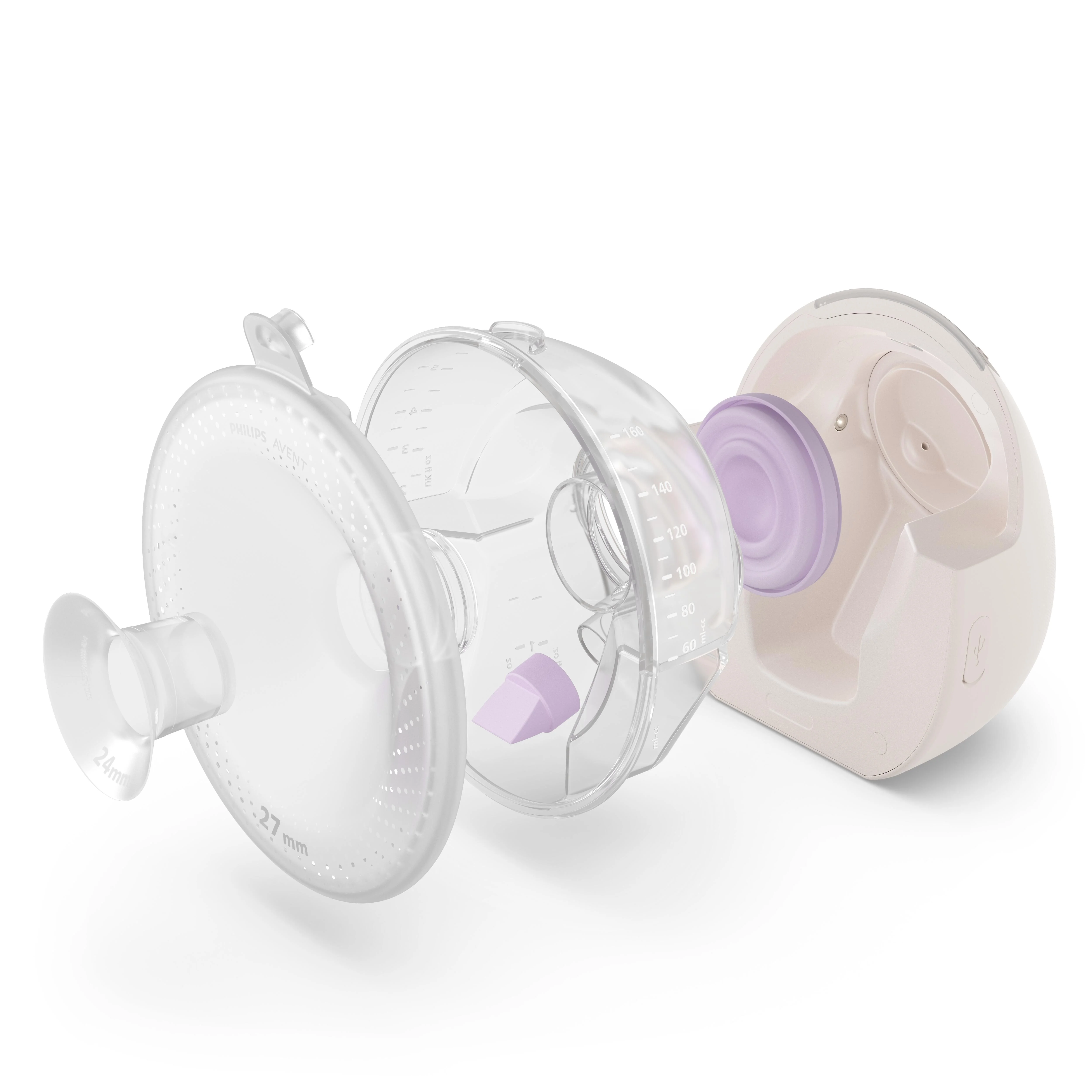 Philips AVENT SCF494/11 Hands-free prenosná jednoduchá elektrická odsávačka materského mlieka Natural Care 1 ks