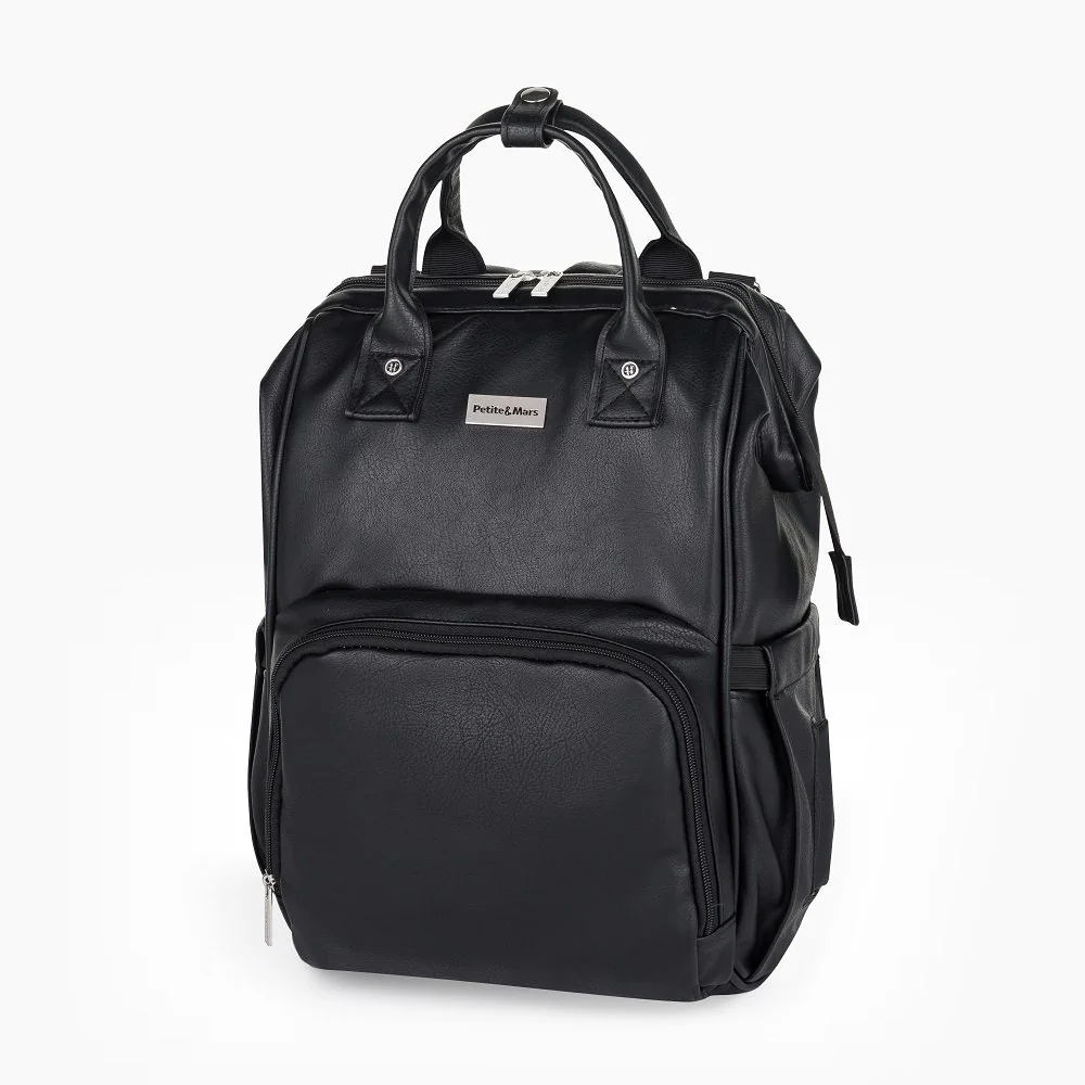 Petite&Mars prebaľovací batoh na kočík Jasper Absolute Black
