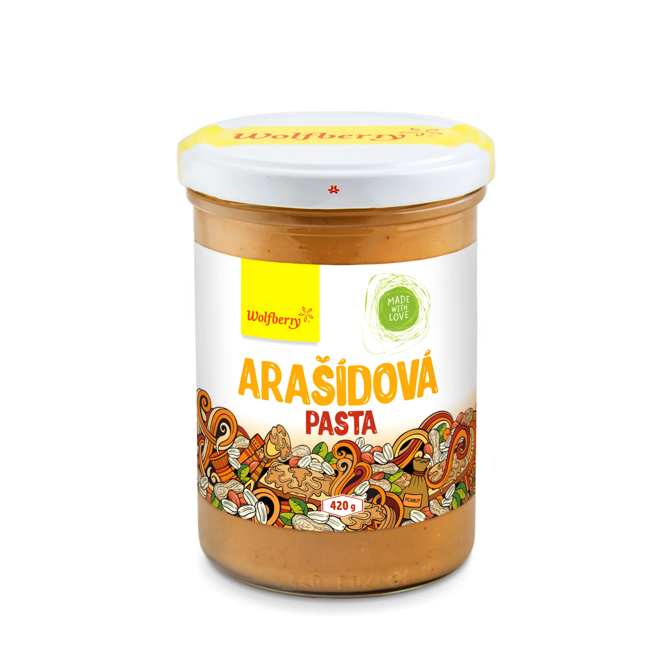 Wolfberry Arašidová pasta/ Peanut butter 420 g