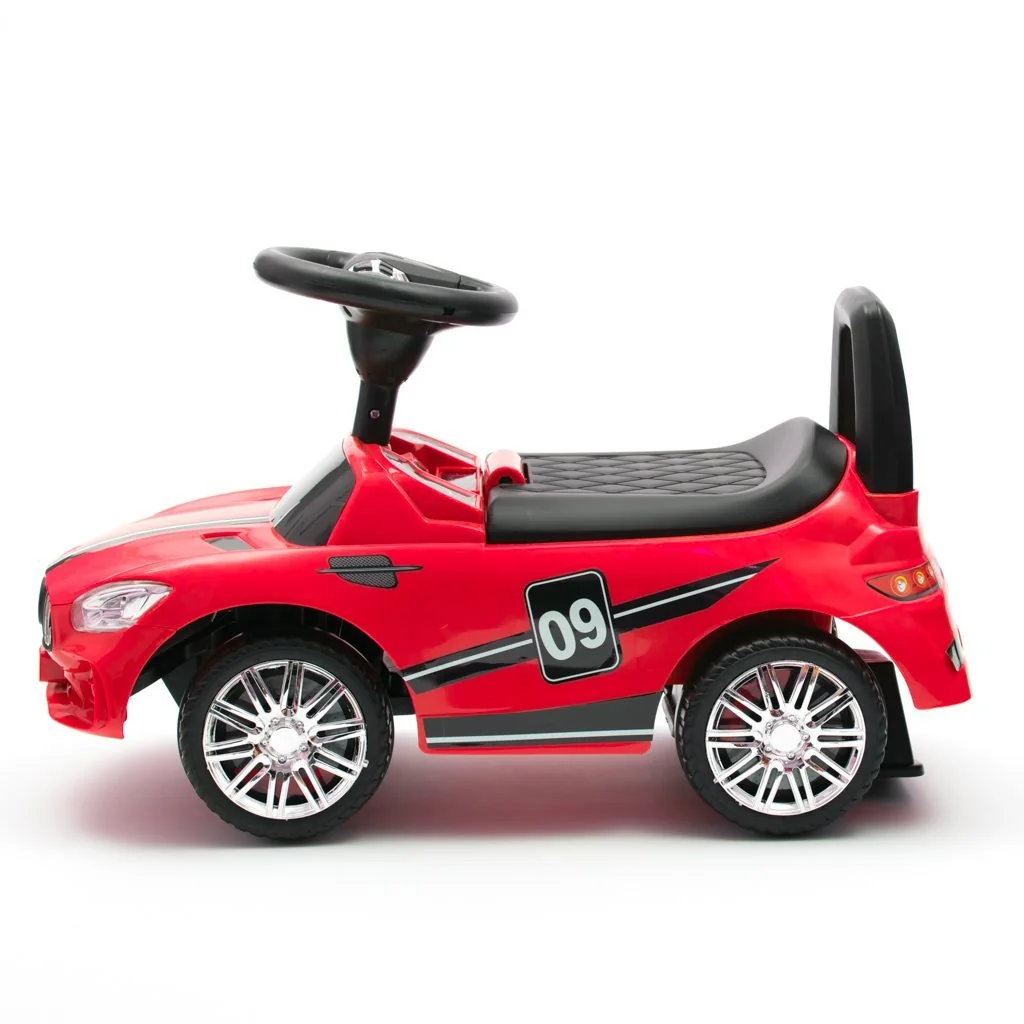 Detské odrážadlo so zvukom Baby Mix RACER červené