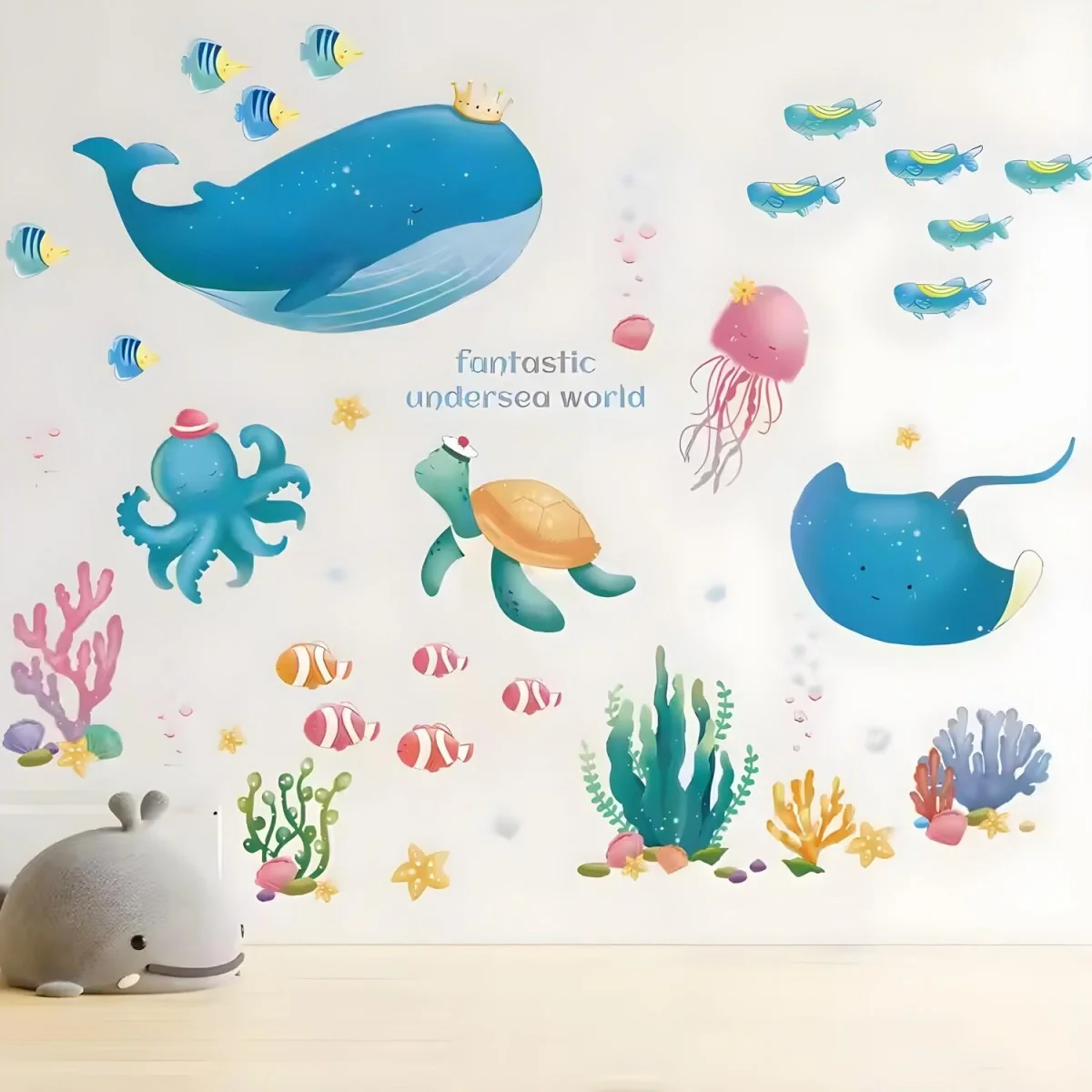 Samolepka na stenu/tapeta Undersea world