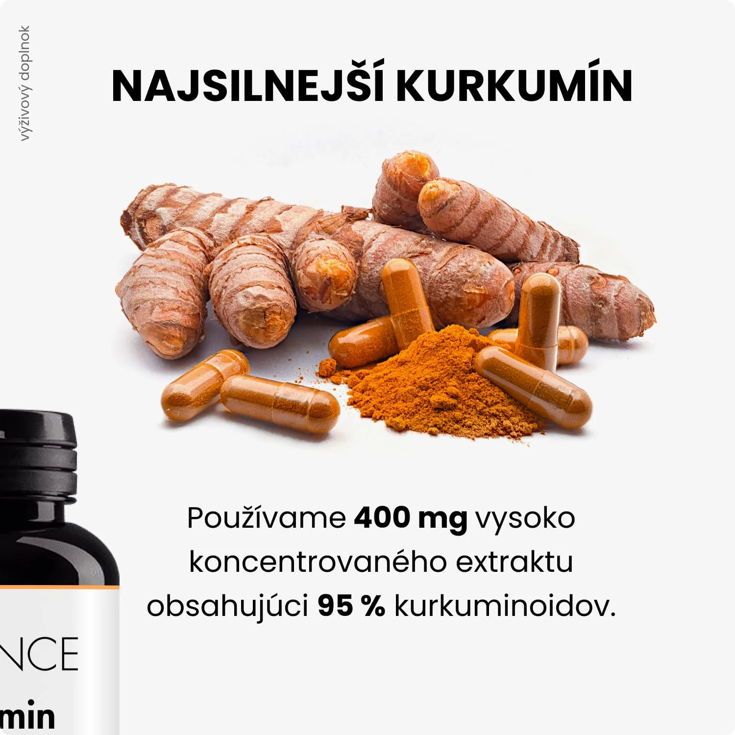 ADVANCE Kurkumin 60 kapsúl - 400 mg 1×60 cps, výživový doplnok