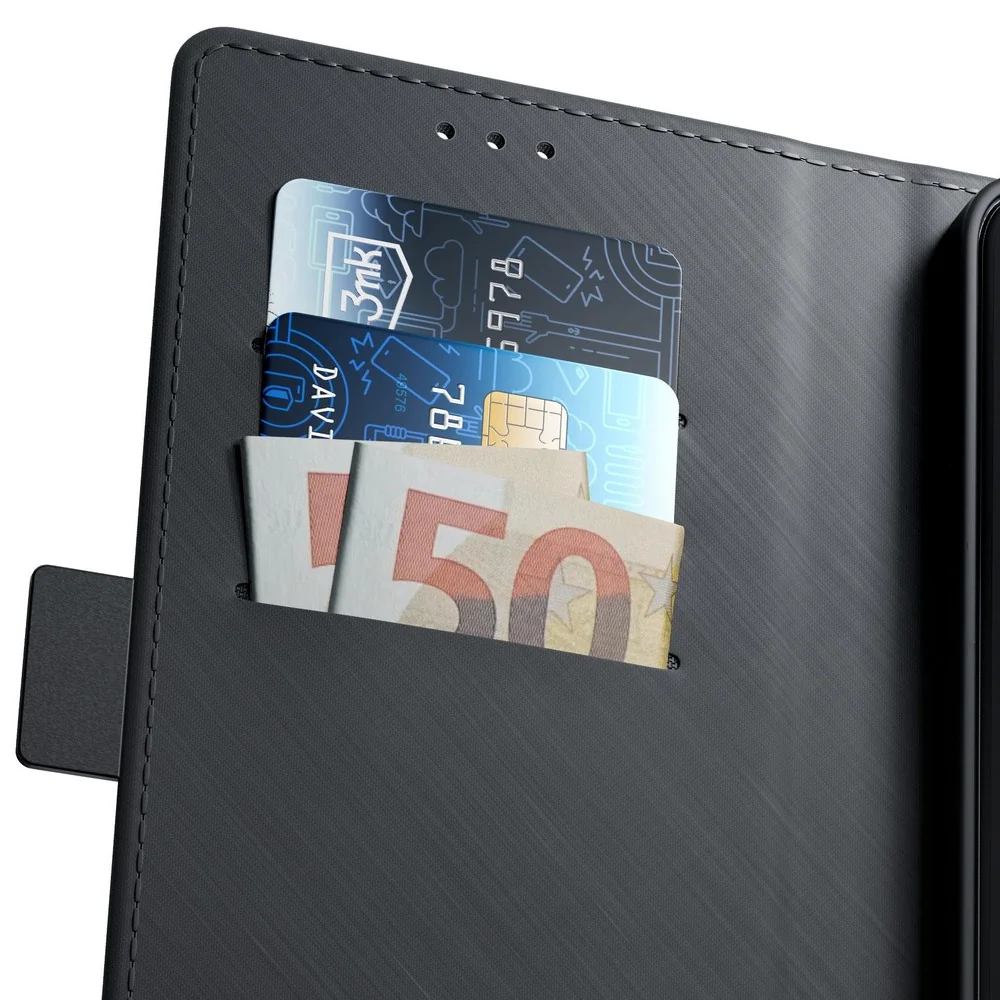 3mk Wallet Case puzdro pre Xiaomi Redmi Note 15 4G/Redmi Note 15 5G - Čierna