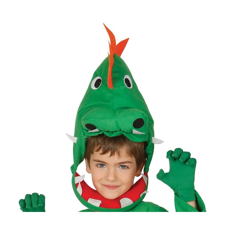 Kostým Dinosaurus zeleno-žltý 7-9 rokov 
