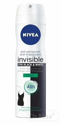 NIVEA Anti-perspirant BLACK & WHITE Fresh 1×150 ml, antiperspirant