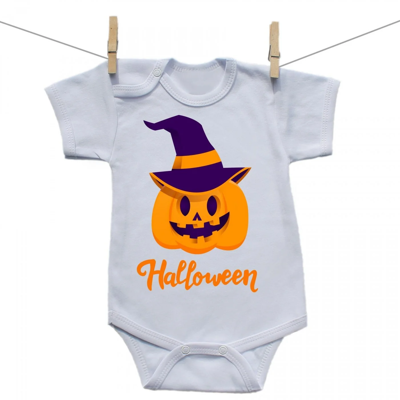 Boodyy Body s krátkym rukávom Halloween tekvica Veľkosť: 74