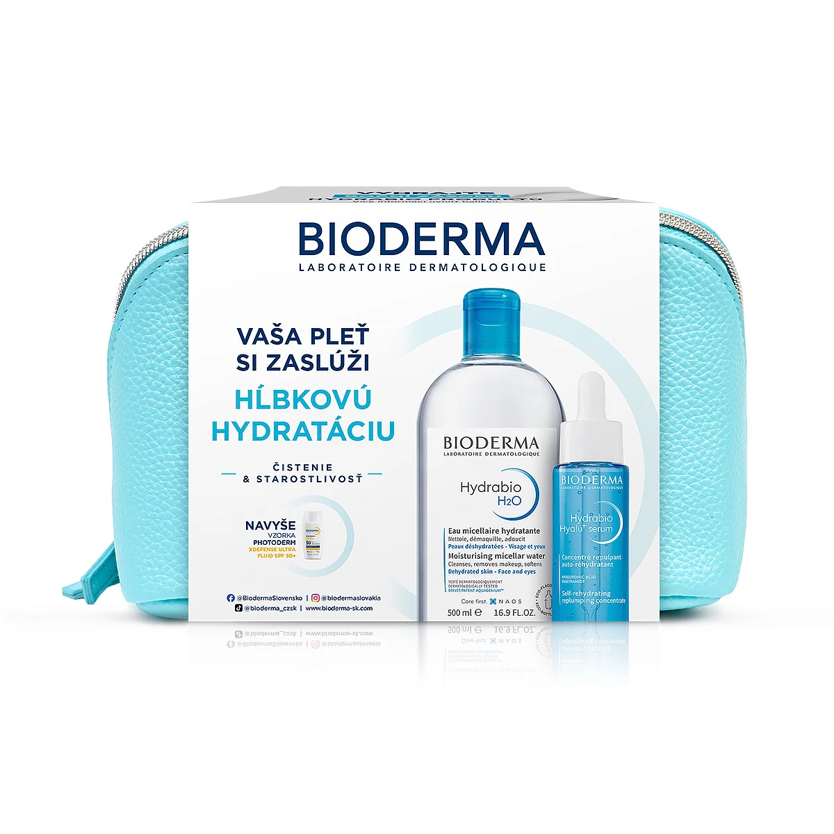 Bioderma Hydrabio darčekový balíček pre dehydratovanú pleť a vrásky 1 set
