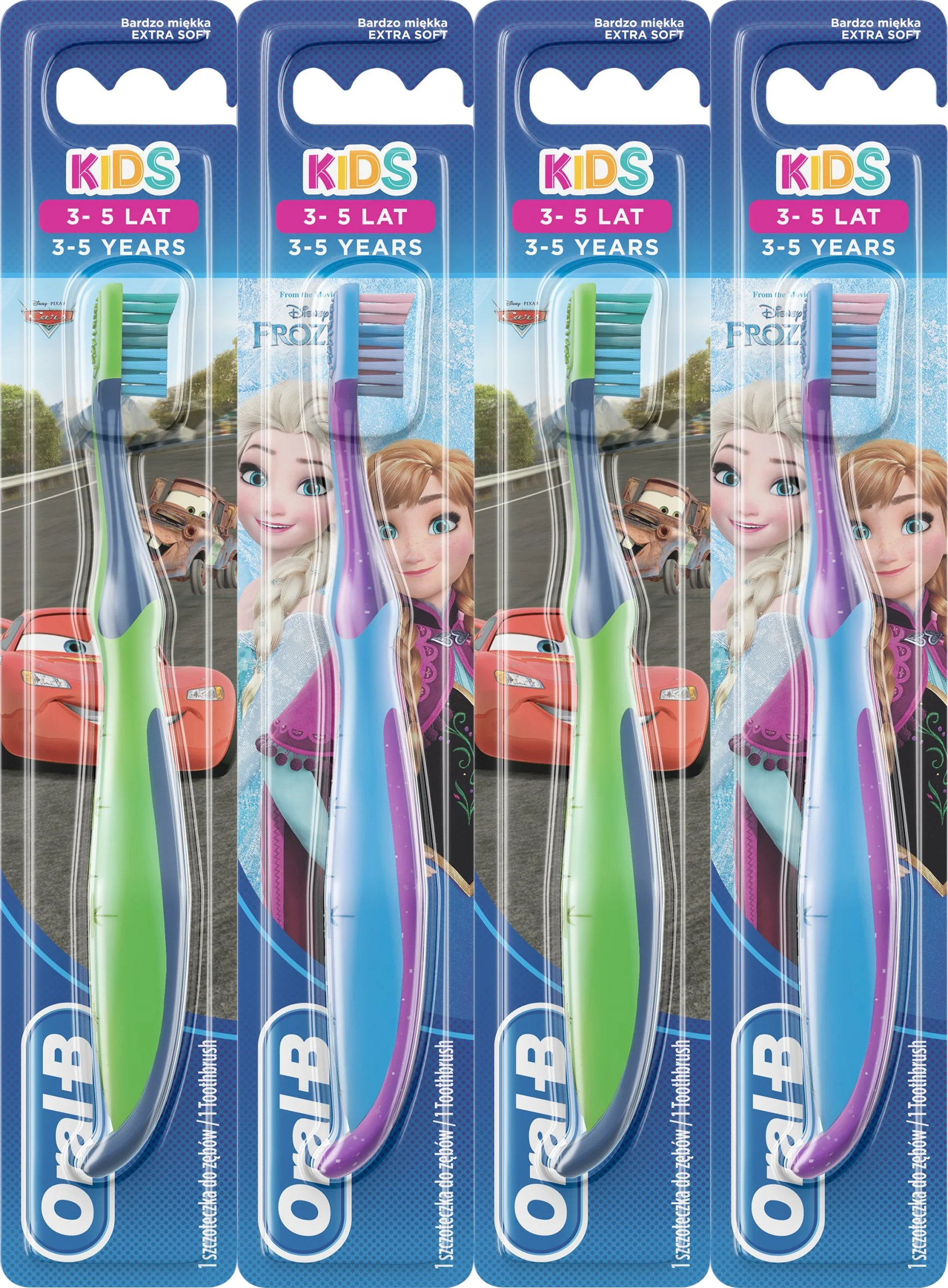 Oral-B ZK Stages 3 1×1 ks, detská zubná kefka (3 - 5 rokov)