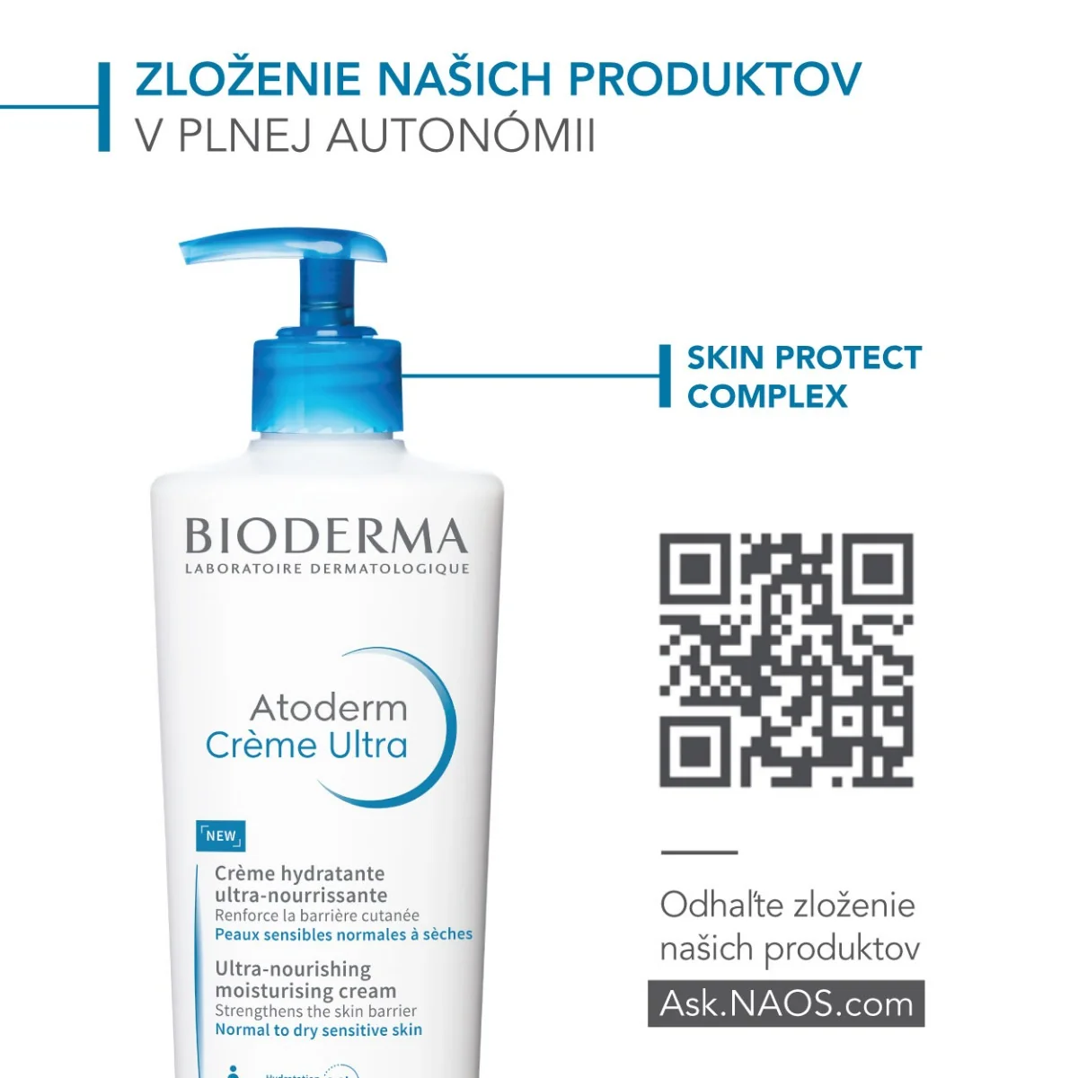 BIODERMA Atoderm Krém Ultra zvláčňujúci telový krém 1×500 ml, telový krém