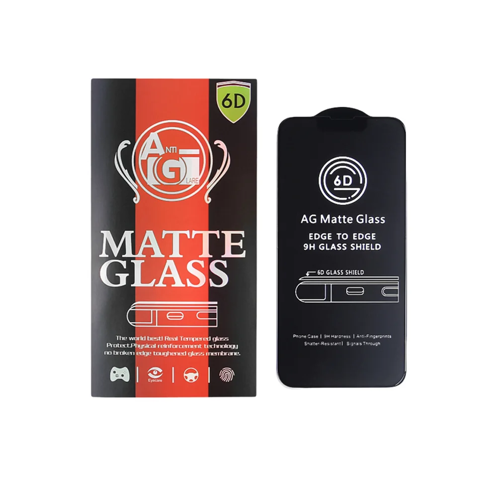 MG AntiGlare Full Glue matné ochranné sklo na iPhone 14 Pro Max, čierne e