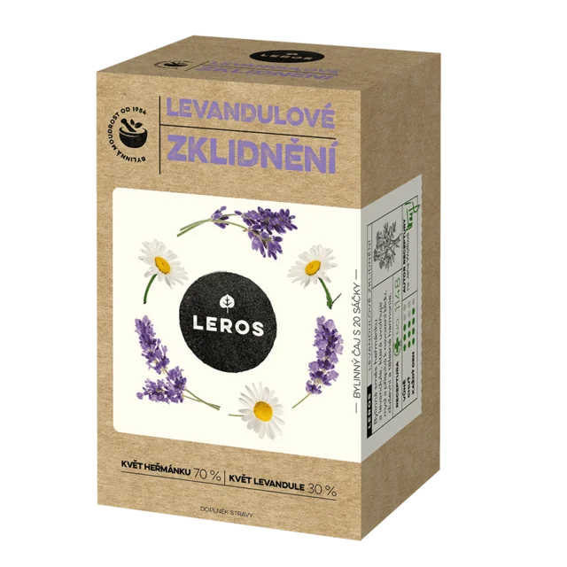 LEROS LEVANDUĽOVÉ UPOKOJENIE 20×1 ks, byllinný čaj