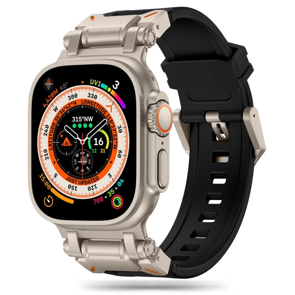 Tech-Protect Delta Pro remienok na Apple Watch 42/44/45/49mm black /titanium