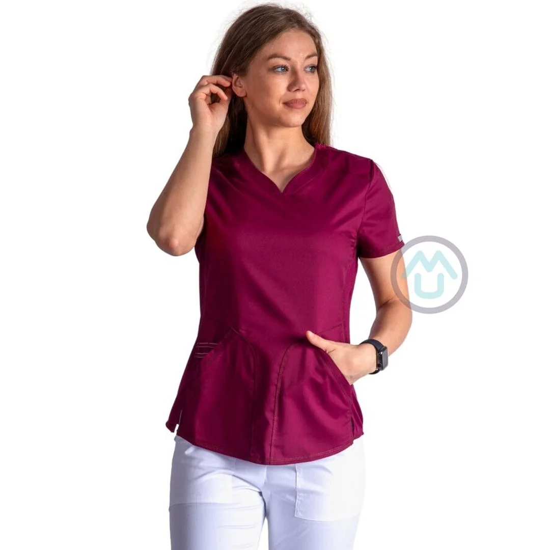 Dámska zdravotnícka blúza Cherokee Revolution ACTIVE STYLING - vínová M
