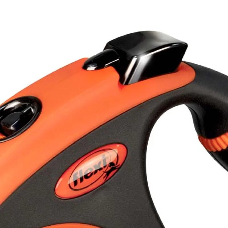 Vodítko FLEXI Xtreme páska L oranžové 5m