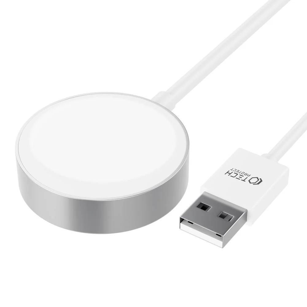Tech-Protect Ultraboost USB magnetická nabĂjaÄŤka na Apple Watch 1.2m biela