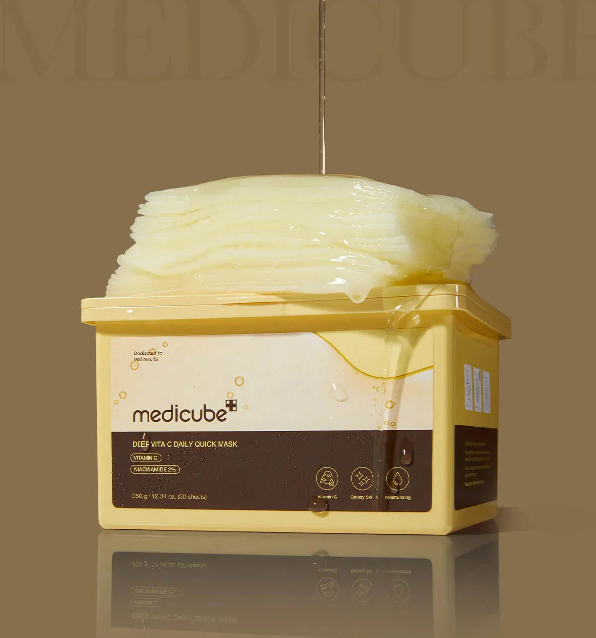 Medicube Deep Vita C Daily Quick Mask rozjasňujúca plátienková maska 30 ks