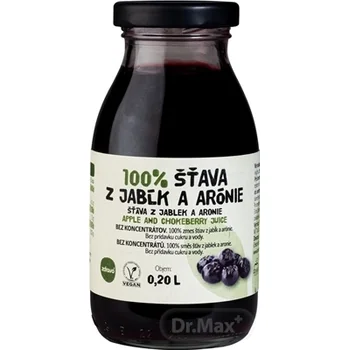 Zdravo 100% Šťava z jabĺk a arónie 1×200 ml, zmes štiav