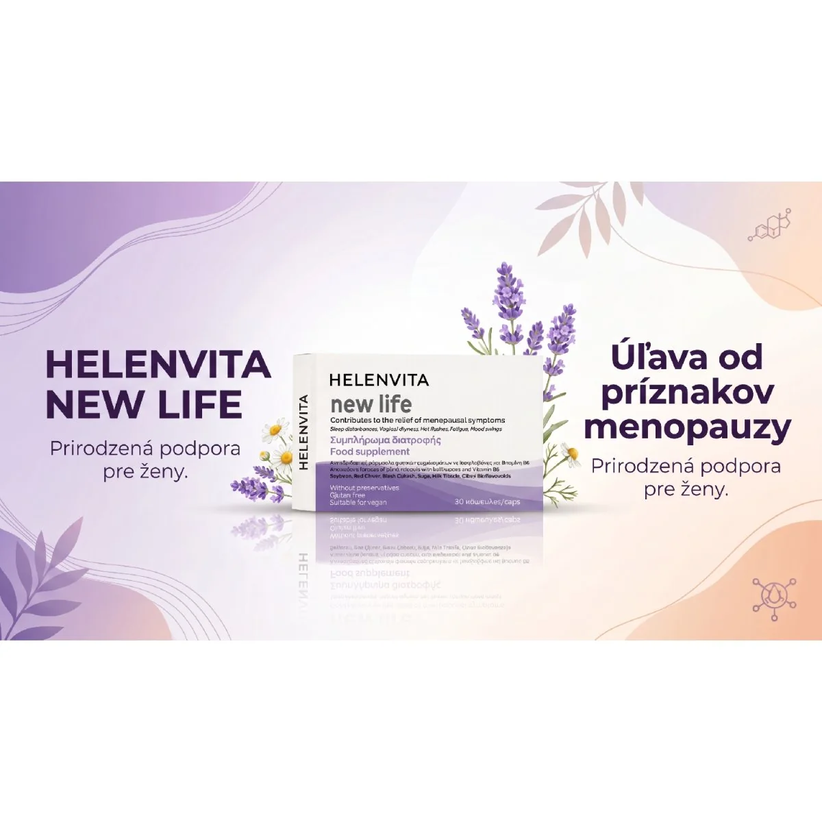 Helenvita New Life pre ženy v menopauze 30 kapsúl s izoflavónmi