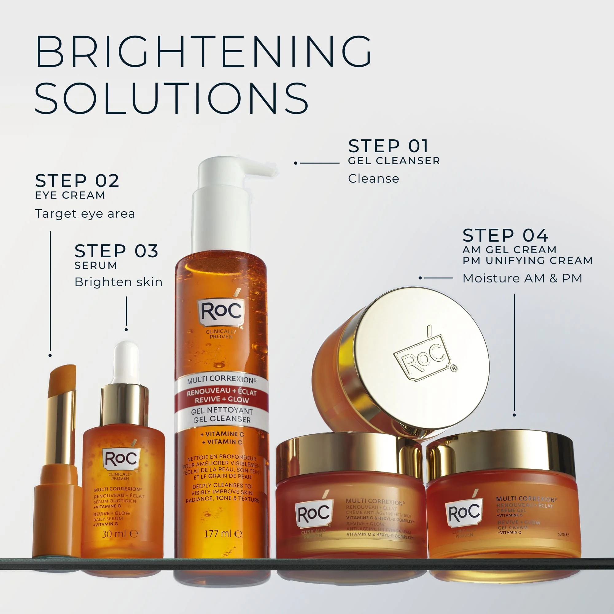 RoC Multi Correxion Revive + Glow čistiaci gél, 177 ml 177 ml