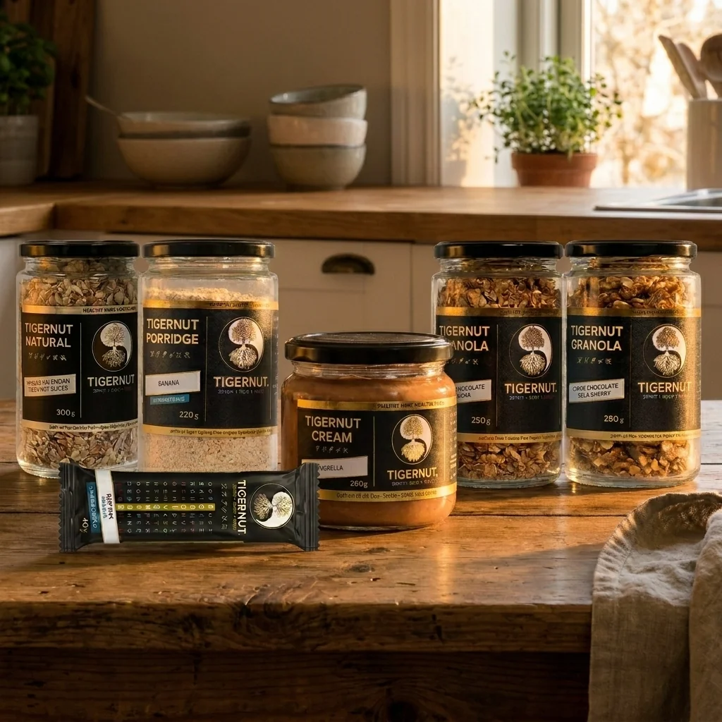 TIGERNUT Balík produktov + Kaša ako darček DARČEK - Banánová kaša TIGERNUT