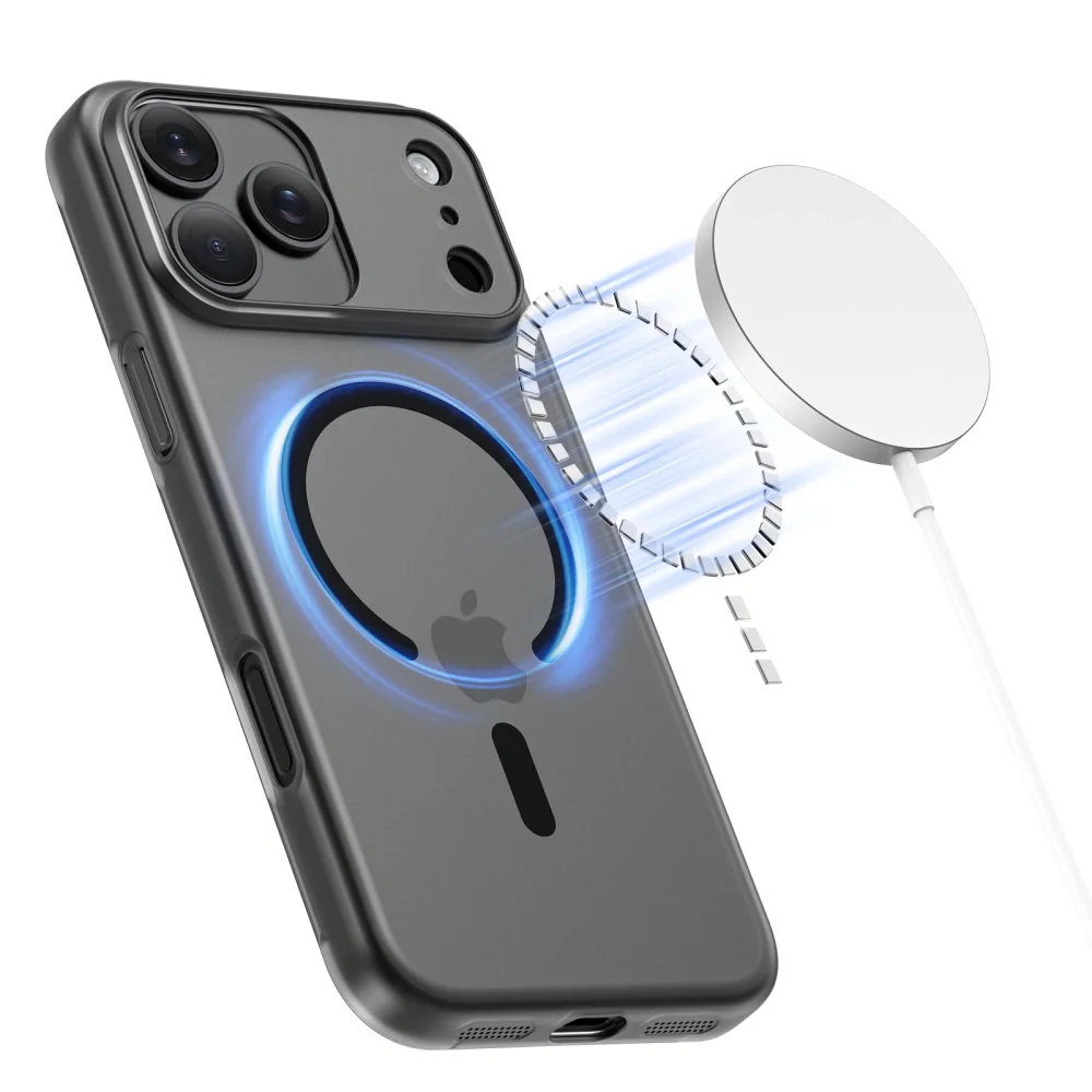 Tech-Protect MagSlim MagSafe kryt na iPhone 17 Pro Max, čierny