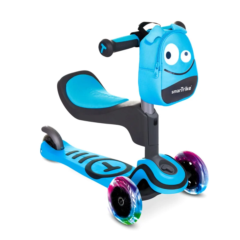 Smart Trike Scooter T1 detská kolobežka so sedadlom, modrá