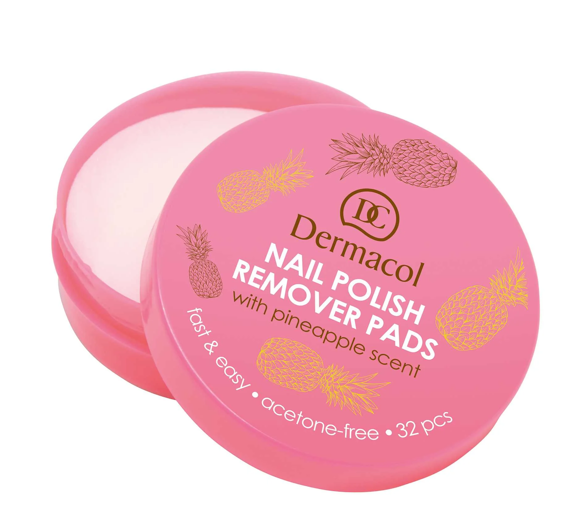 Dermacol Nail polish remover pads 1×32 ks, odlakovacie tampóniky