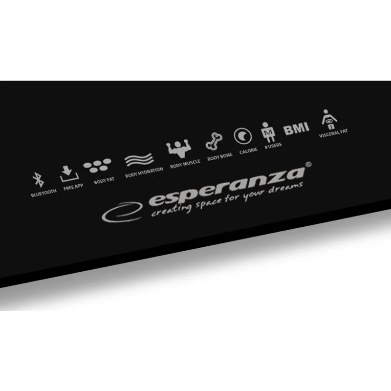 Analytická Digitálna osobná váha 8v1 Bluetooth B.Fit čierna 