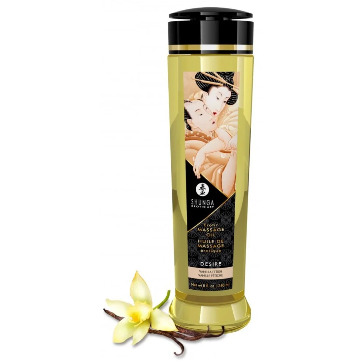 Shunga Desire erotický masážny olej Vanilka 240ml