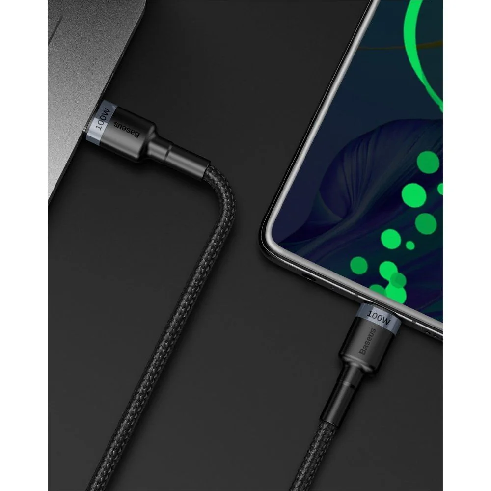 Baseus Cafule kábel USB-C / USB-C PD 2.0 5A 2m, sivý