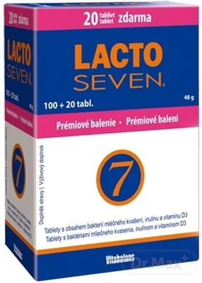 Vitabalans LACTOSEVEN 1×120 tbl, doplnok výživy