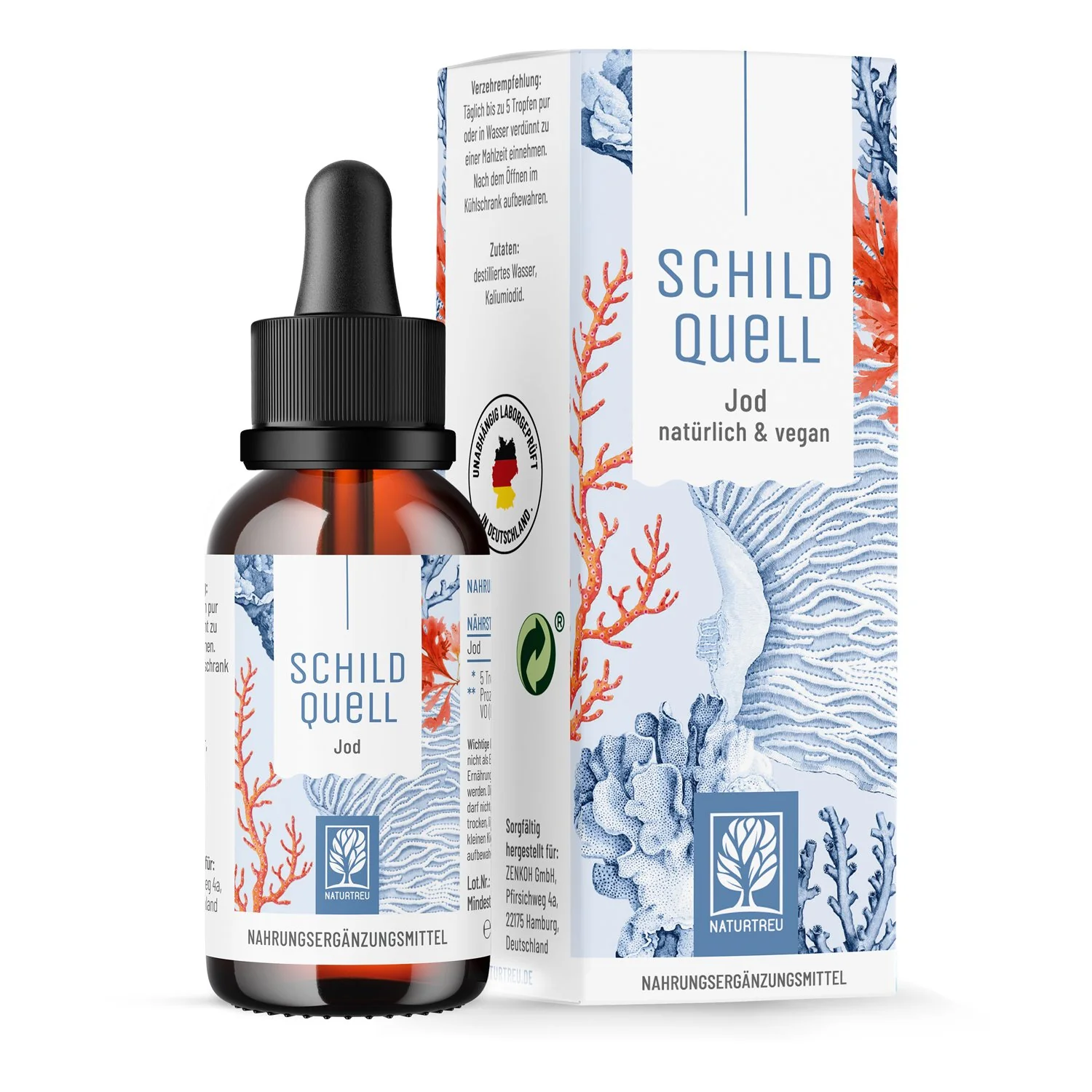 Naturtreu Zdroj ochrany - jód vegan kvapky, 50 ml