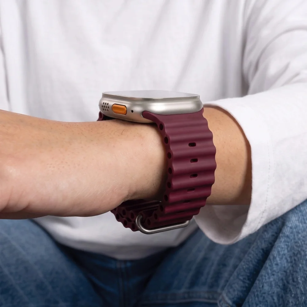 Tech-Protect Iconband Pro remienok na Apple Watch 44 / 45 / 46 / 49 mm, deep burgundy