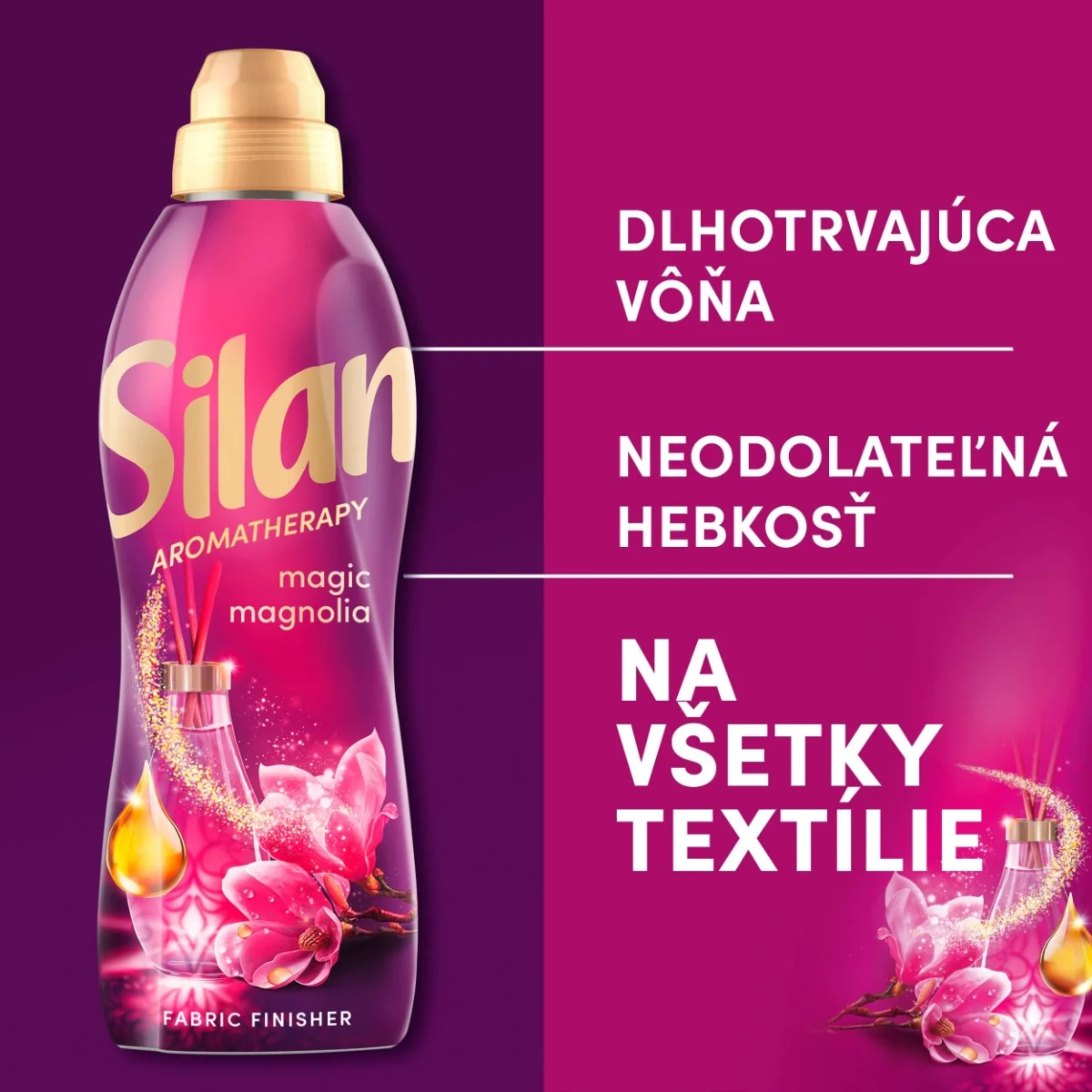 Silan AT aviváž Magic Magnolia 50 praní, 1,1 l 1×1100 ml, aviváž