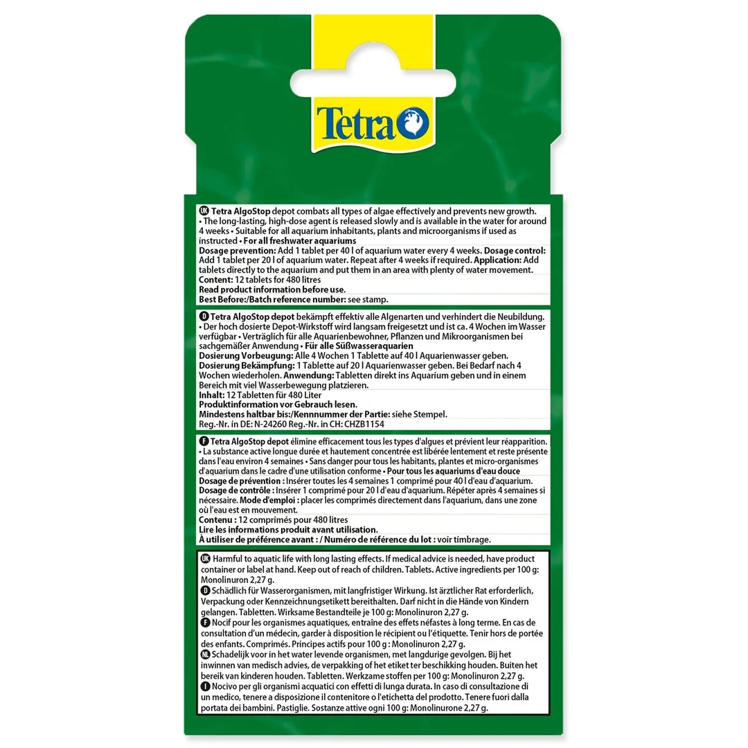 Prípravok Tetra Algo Stop Depot 12 tbl.