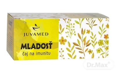 JUVAMED MLADOSŤ čaj na imunitu 20×1,5 g, bylinný čaj v nálevových vreckách