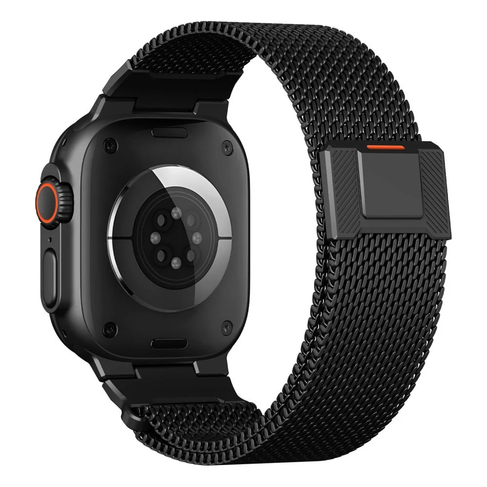 Tech-Protect Milano Vanguard remienok na Apple Watch 44/45/46/49mm, black ack
