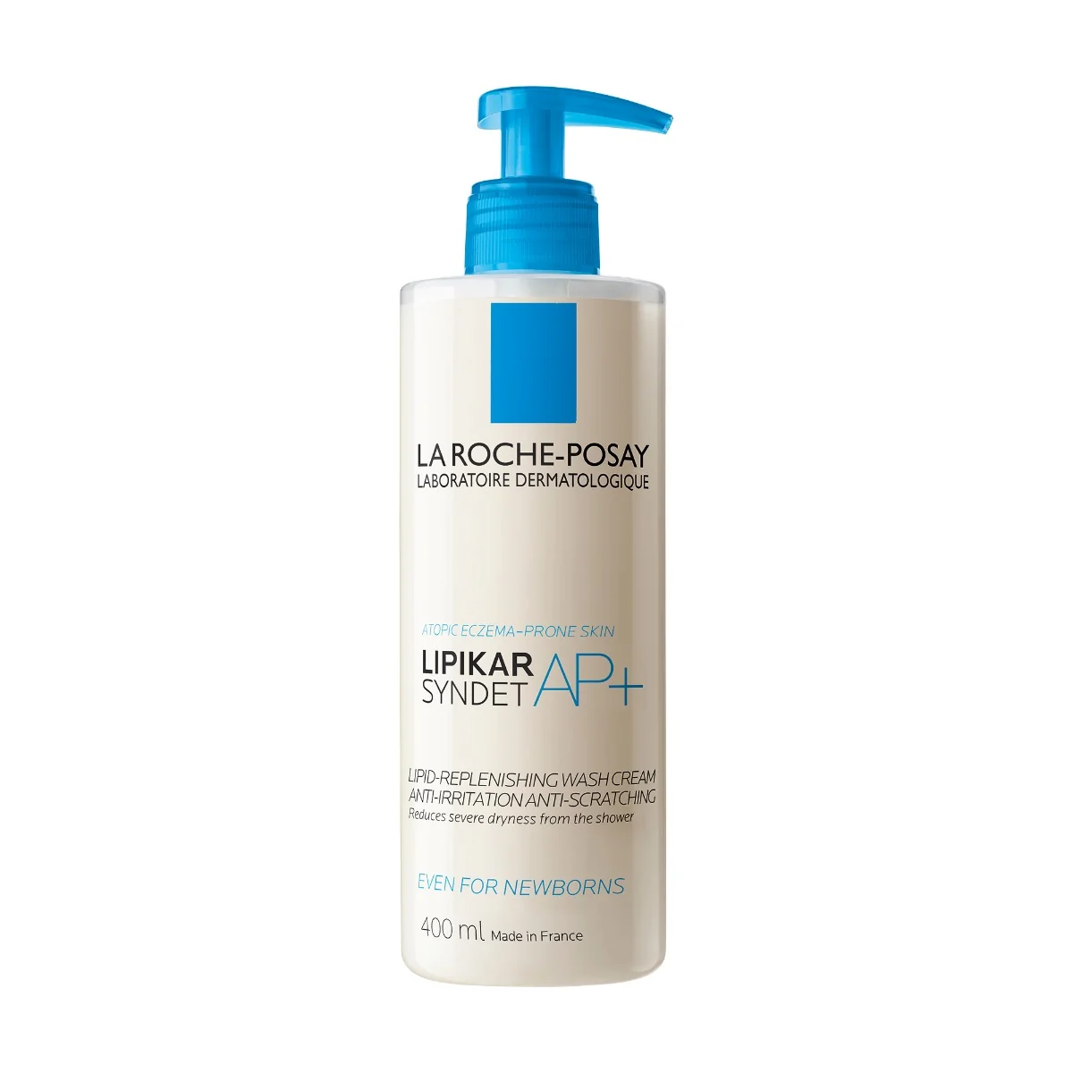 LA ROCHE-POSAY Lipikar Syndet AP+ Relipidačný gél proti podráždeniu a svrbeniu suchej pokožky 400 ml 1×400 ml, čistiaci gél