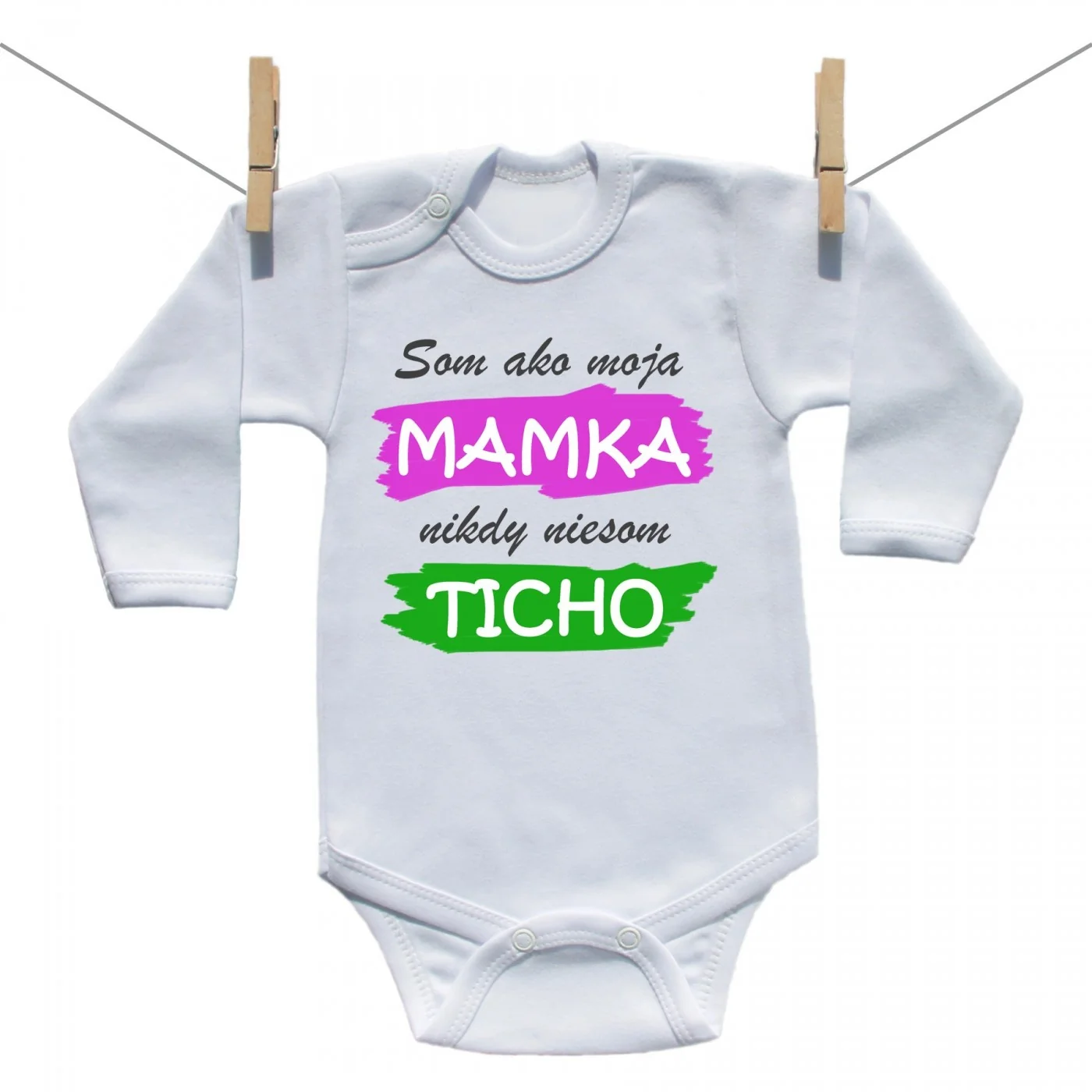 Boodyy Body s dlhým rukávom Som ako moja mamka ... Veľkosť: 74