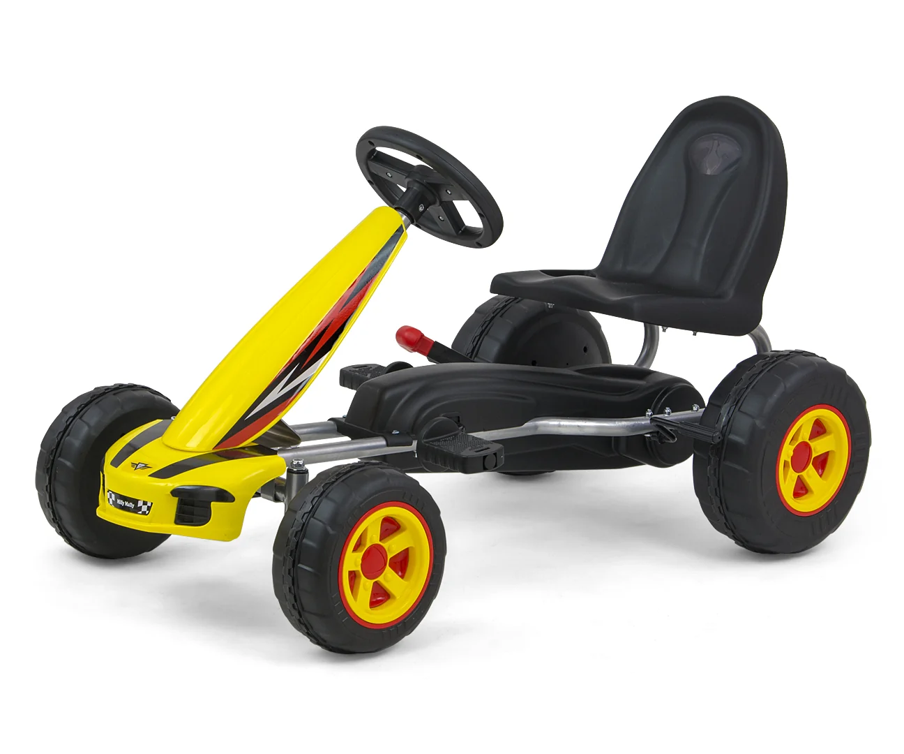Detská šliapacia motokára Go-kart Milly Mally Viper žltá ,