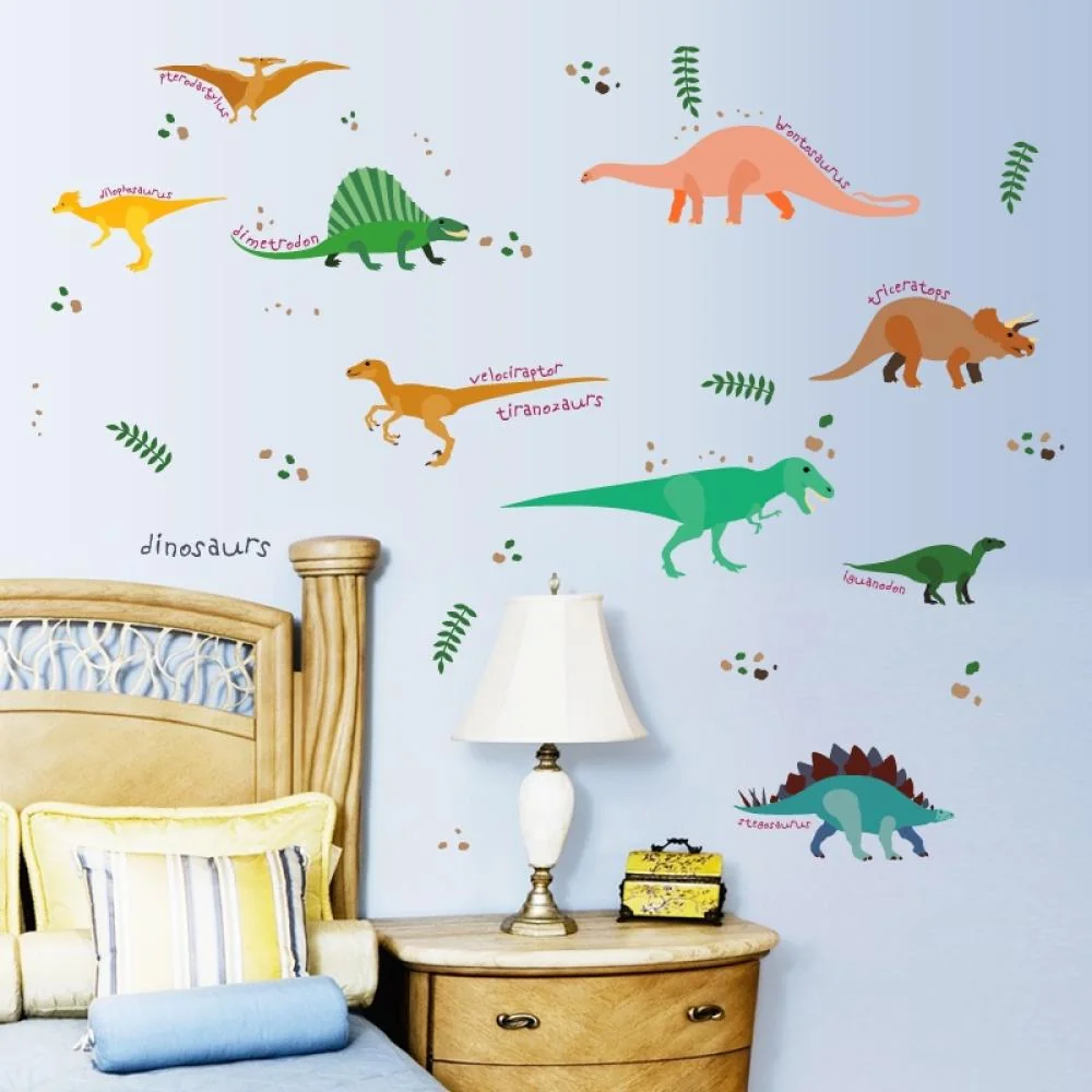 Samolepka na stenu s dinosaurom, tapeta 50 cm x 70 cm, PVC