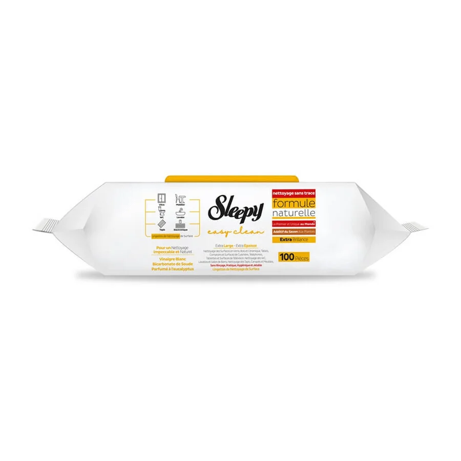 Sleepy Easy Clean vlhčené obrúsky na čistenie povrchov Herbal Soap s vôňou eukalyptu 300 ks (3x100 ks)