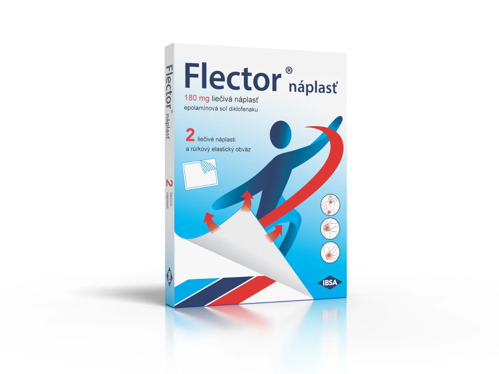 Flector náplasť 1×2 ks, liečivá náplasť