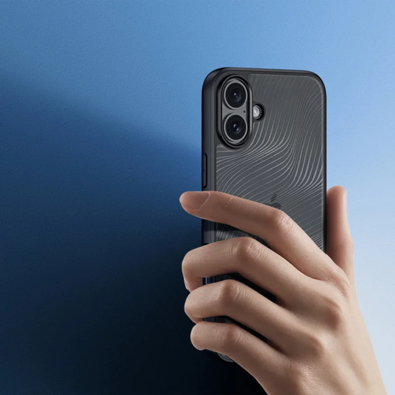 Dux Ducis Aimo kryt na iPhone 16, čierny