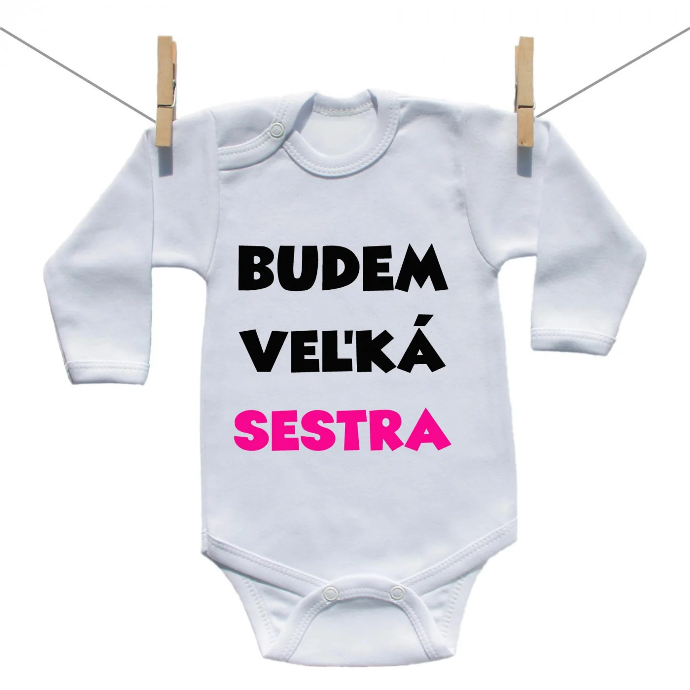 Boodyy Body s dlhým rukávom Budem veľká sestra Veľkosť: 92