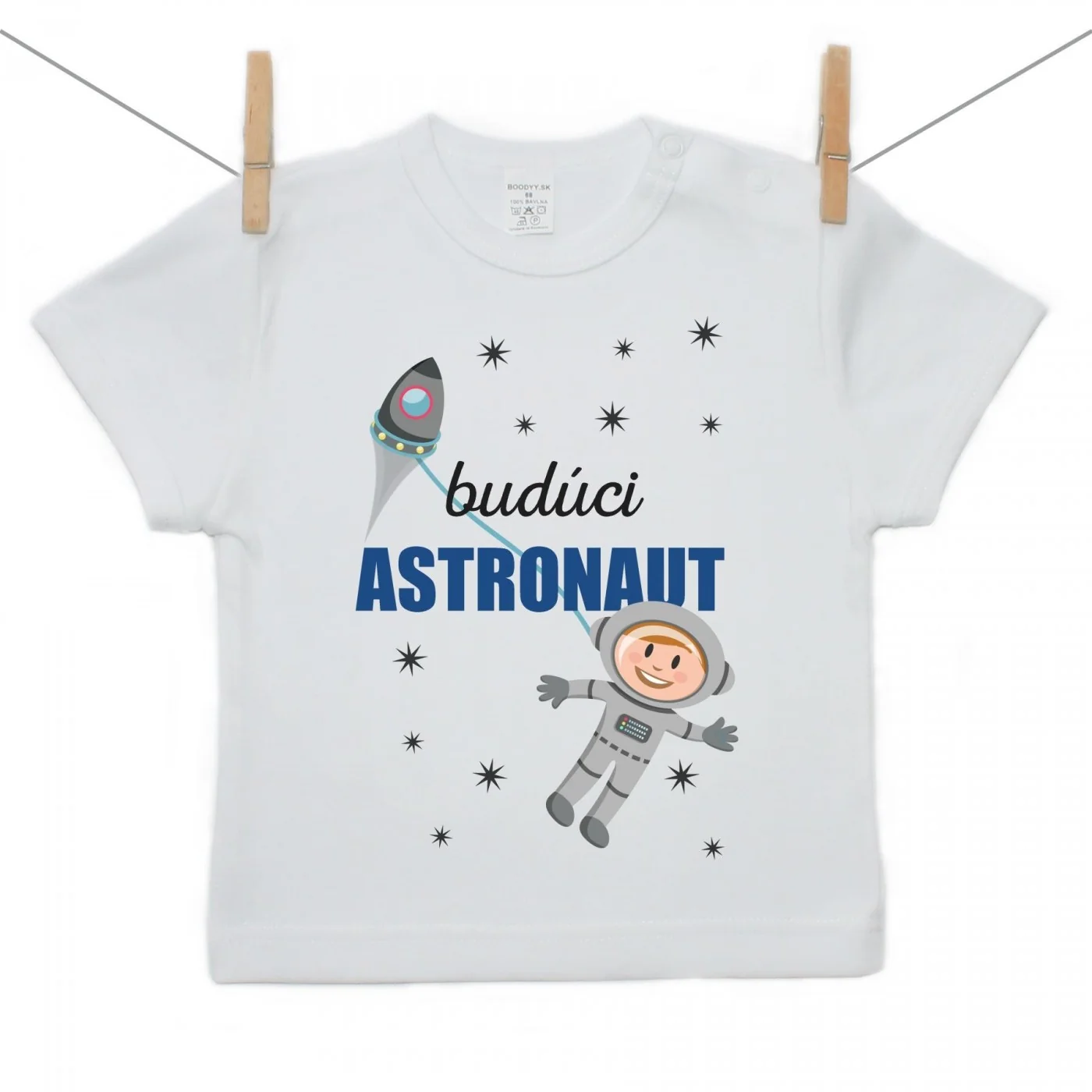 Boodyy Tričko s krátkym rukávom Budúci astronaut Veľkosť: 68